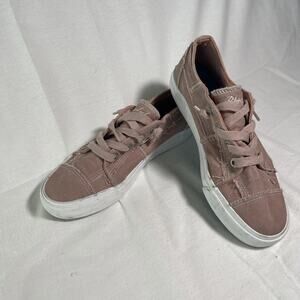Blowfish Malibu Dusty Rose Canvas Sneakers Size 8
